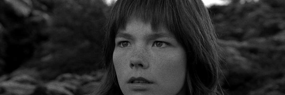 Zwart-wit close-up van een jonge vrouw die met sproeten in haar gezicht, die licht verbaasd kijkt naar iets links van de camera.

Monochrome close-up image of young freckled woman looking at something on the left of the camera with a slightly surprised look.